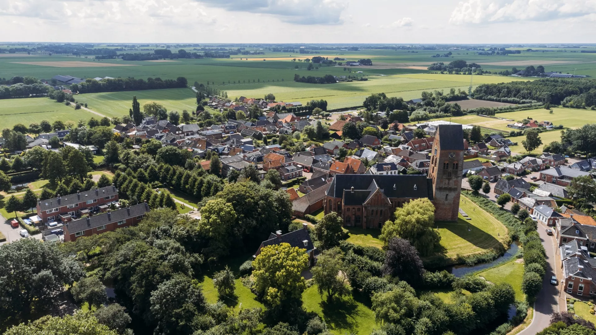 Luchtfoto Stedum