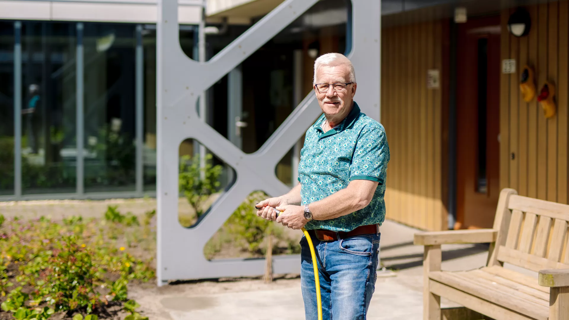 Huurder in binnentuin Hamsterborg