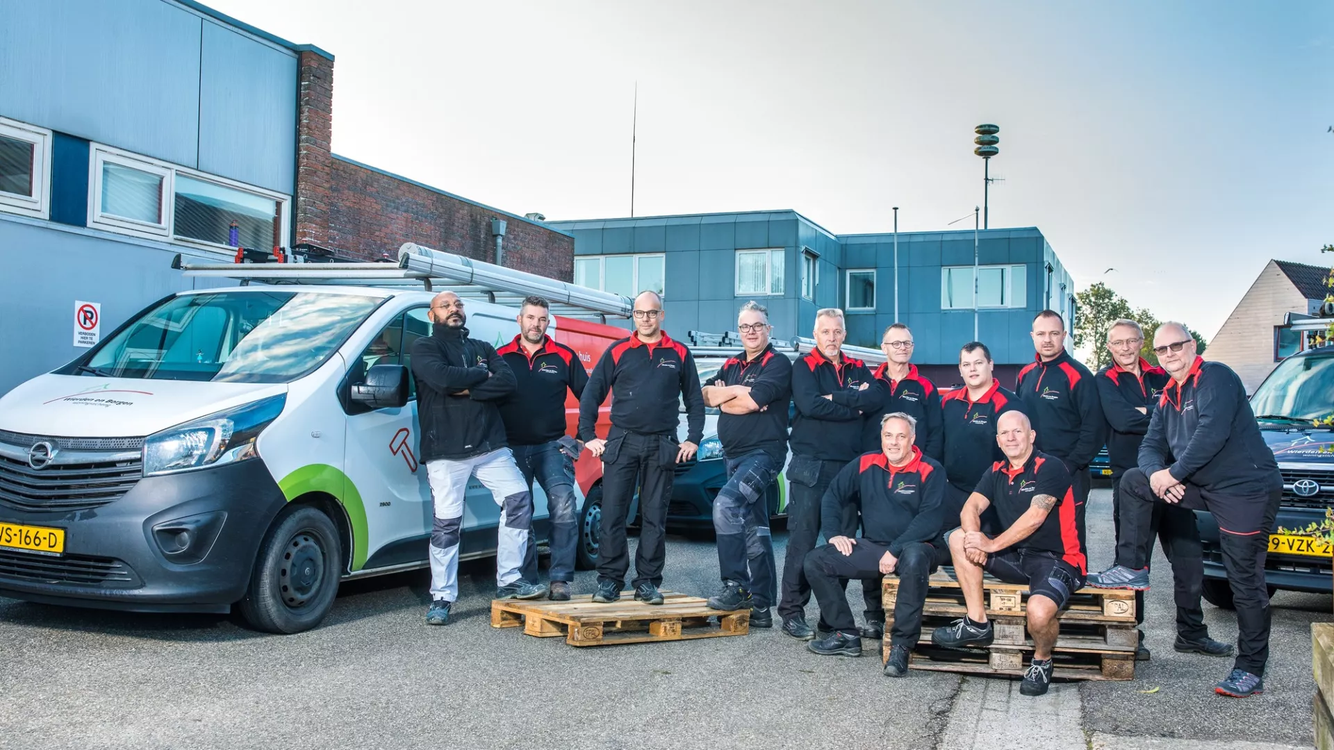 Groepsfoto vakmannen