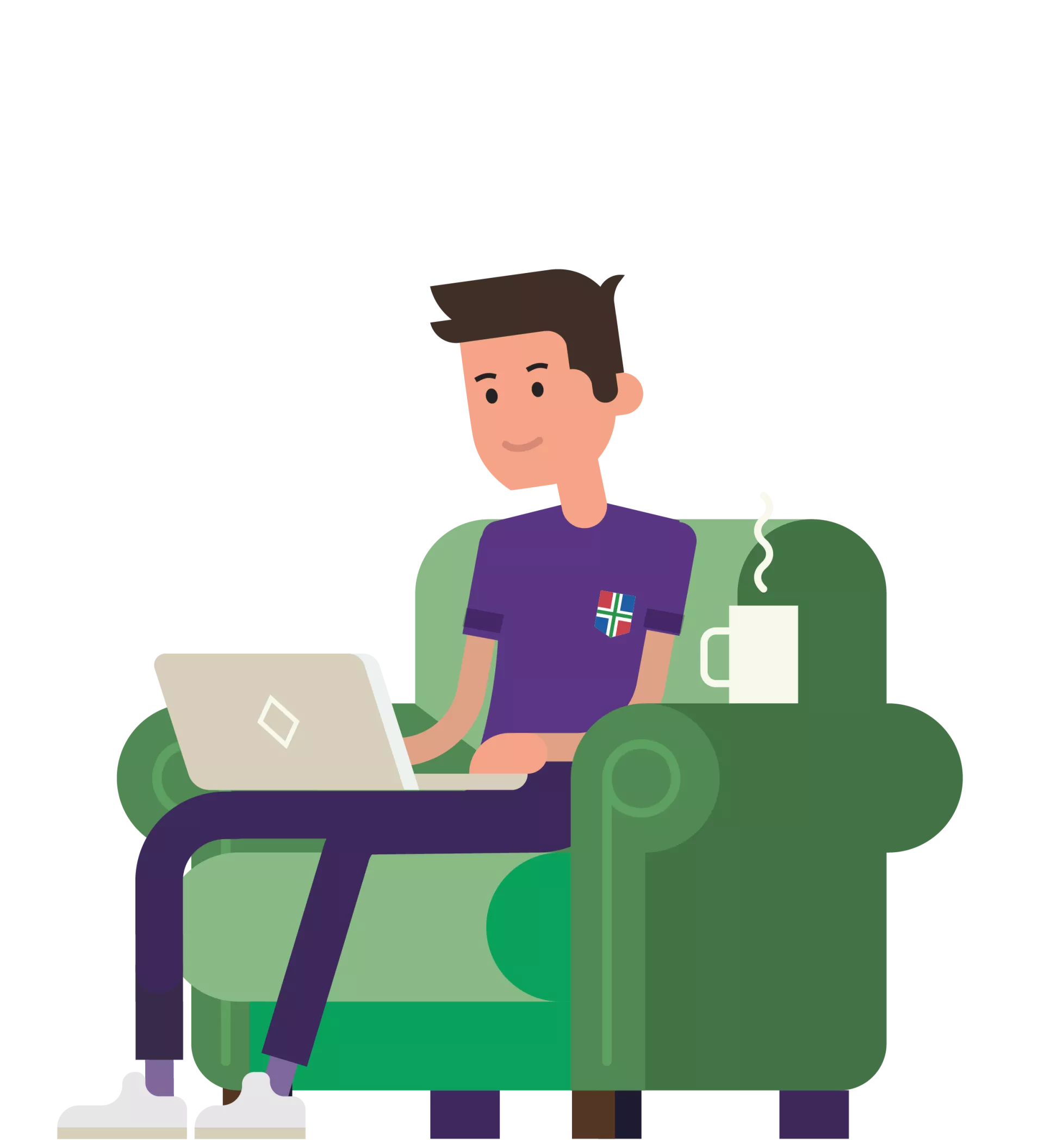 Wiebo werkt op laptop