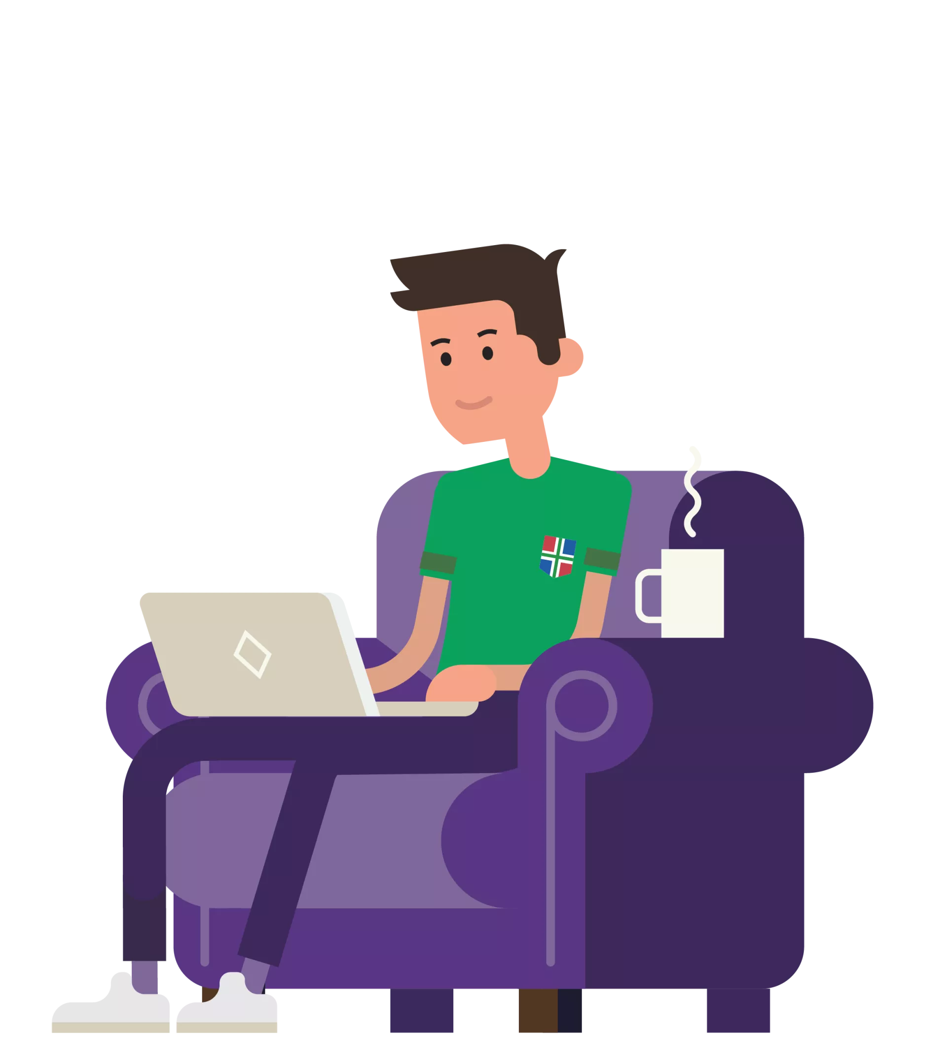 Wiebo werkt op laptop