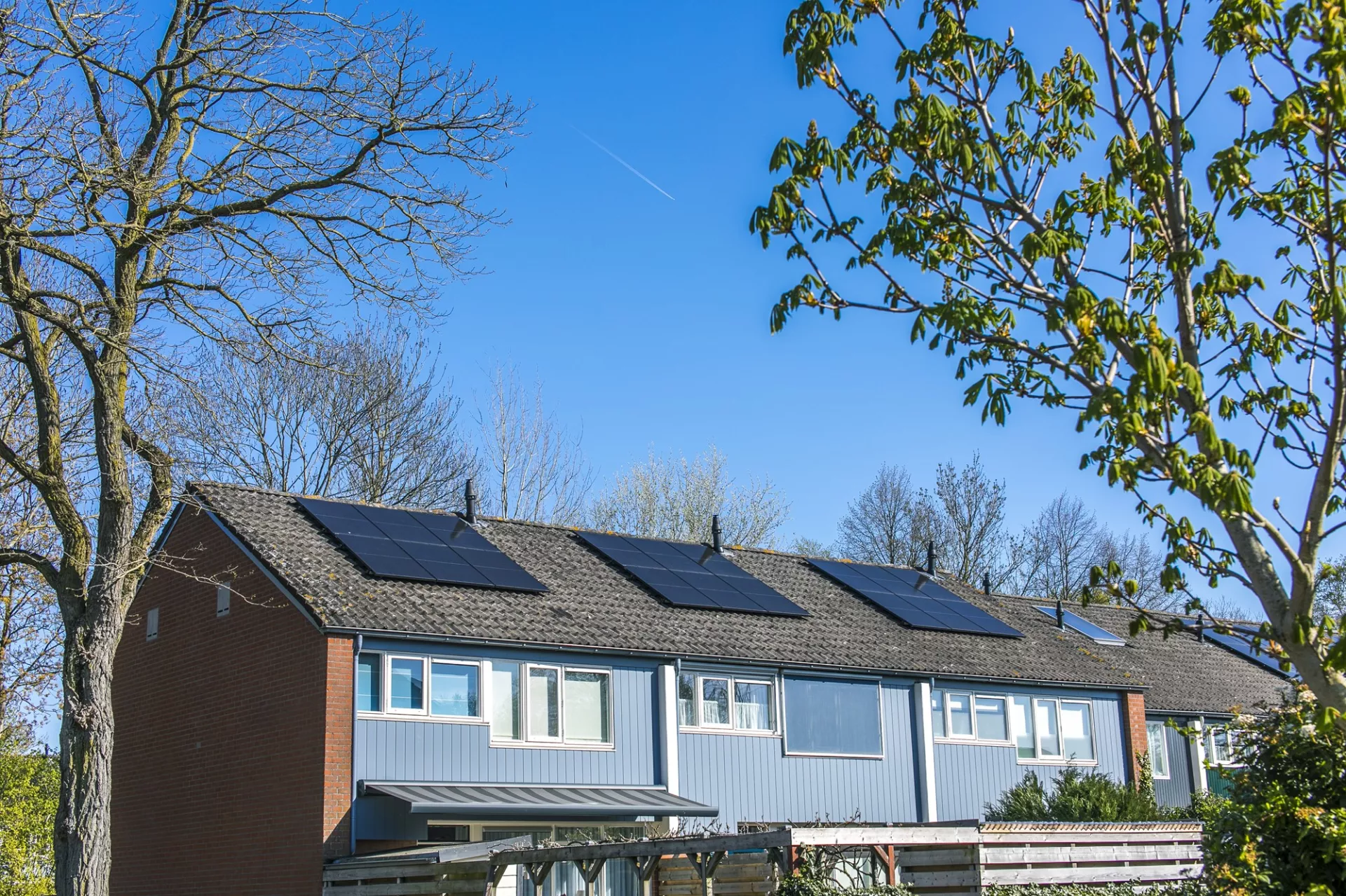 Zonnepanelen op daken aan de Orchideestraat