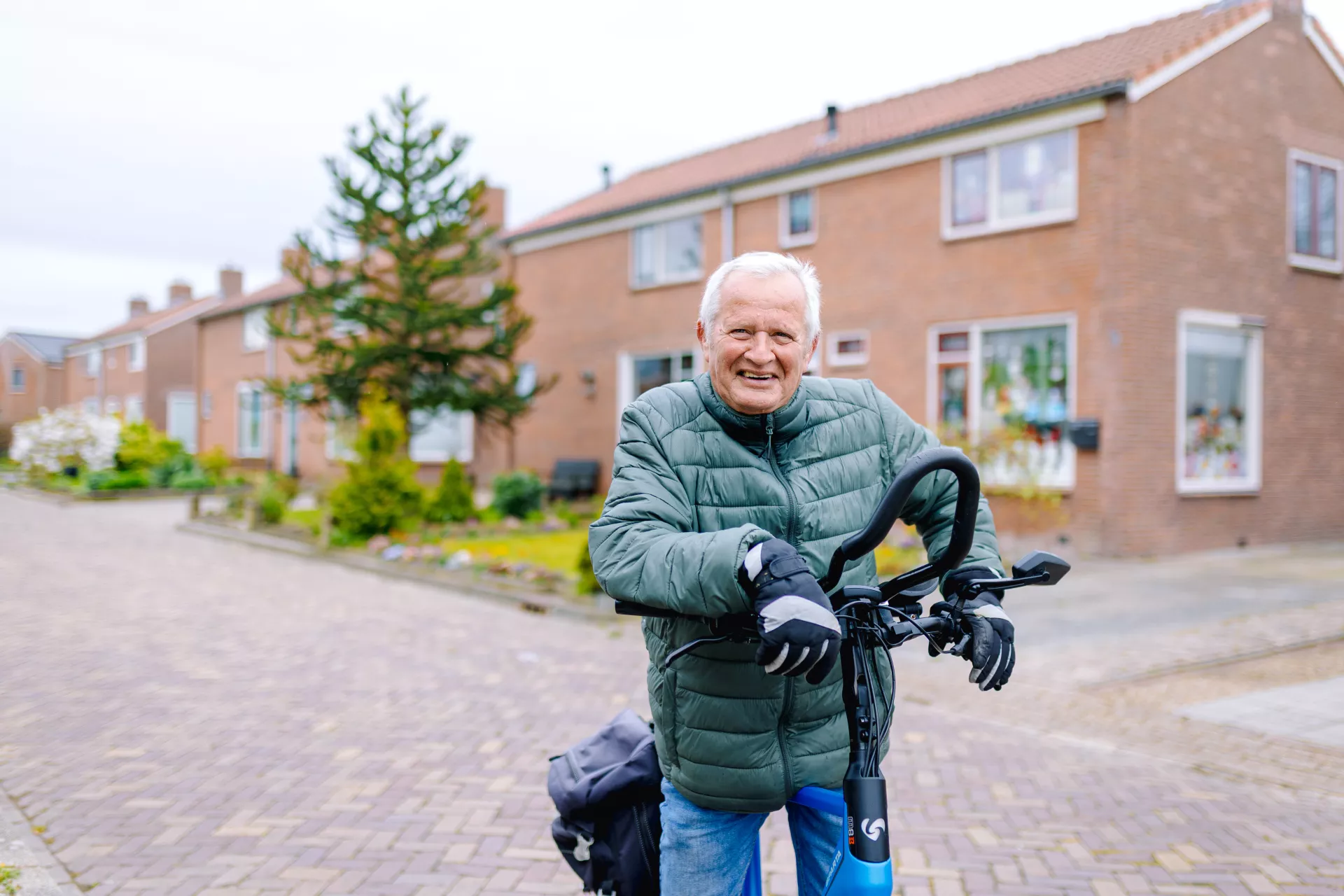Huurder Luit de Vries in Baflo