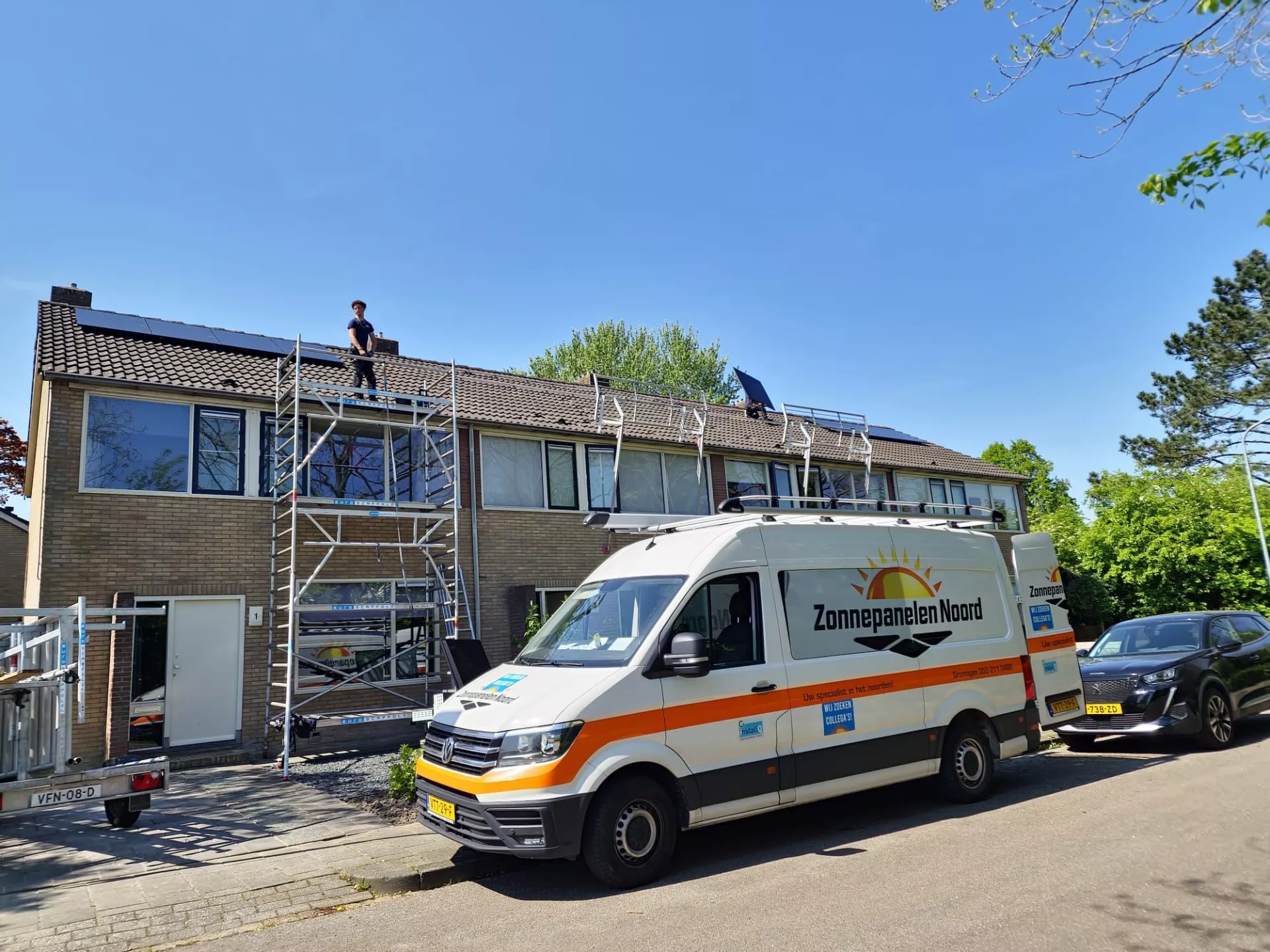 busje van zonnepanelen noord