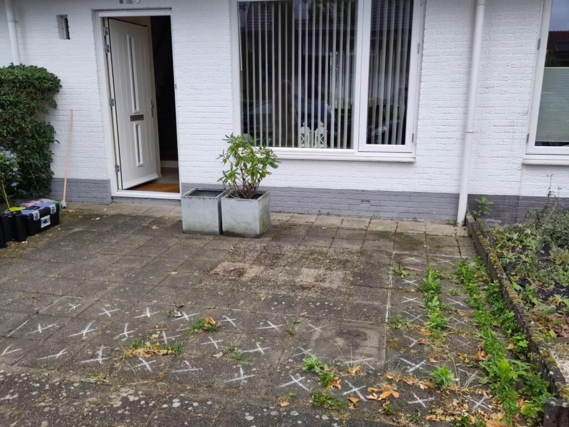 Voortuin van huurder voor een opknapbeurt