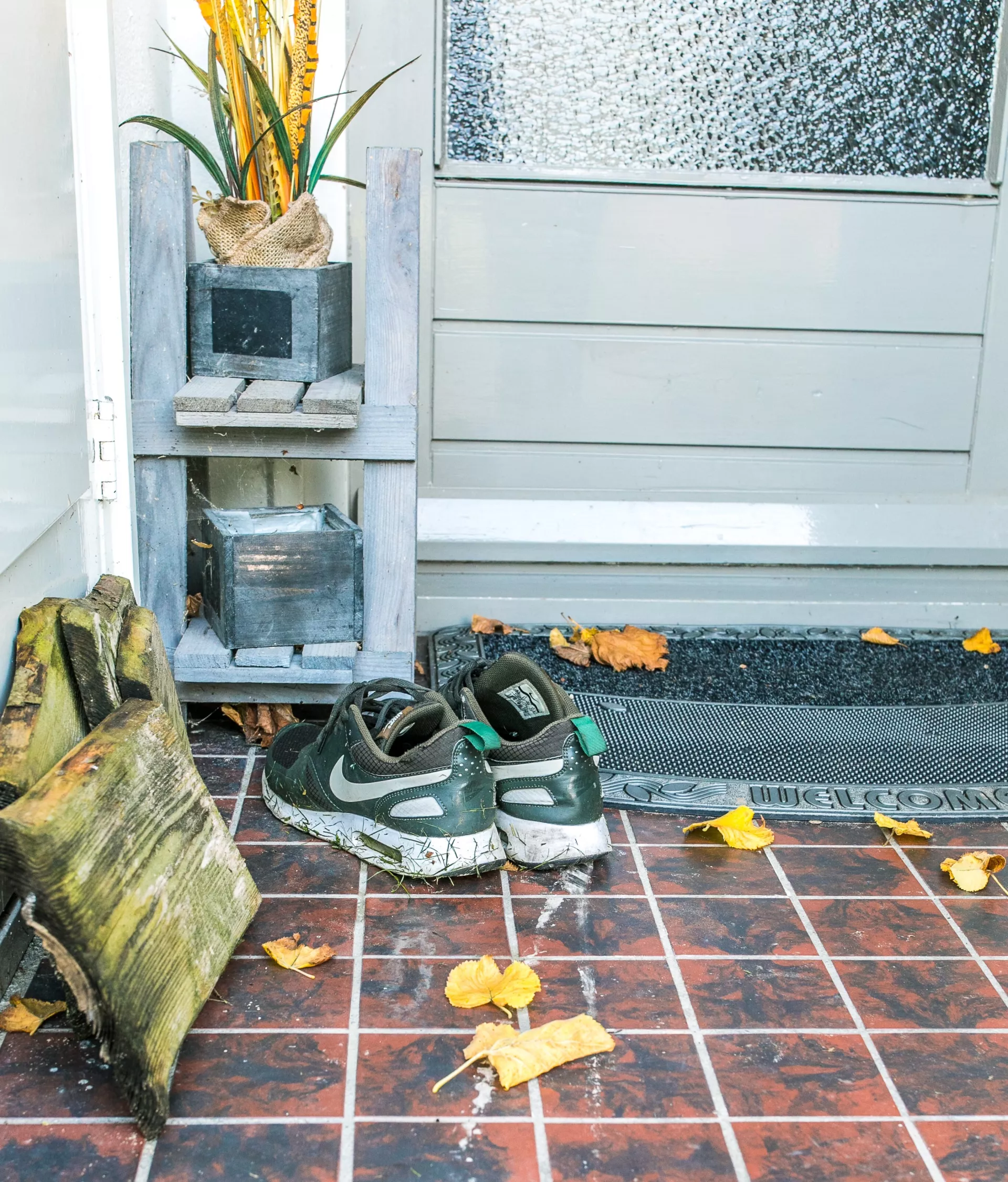 Schoenen voor de deur