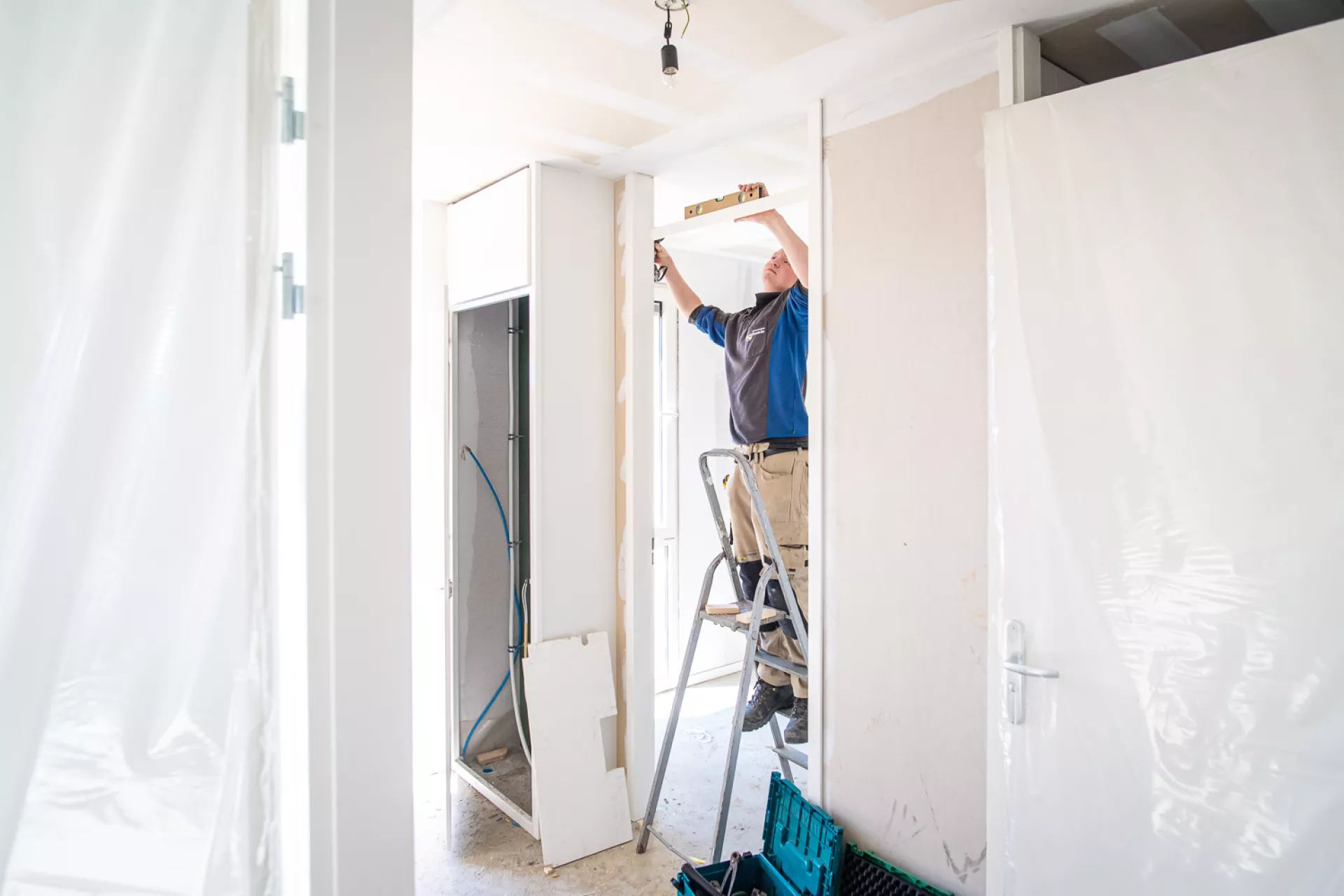 Afwerken binnenkant nieuwbouwwoning