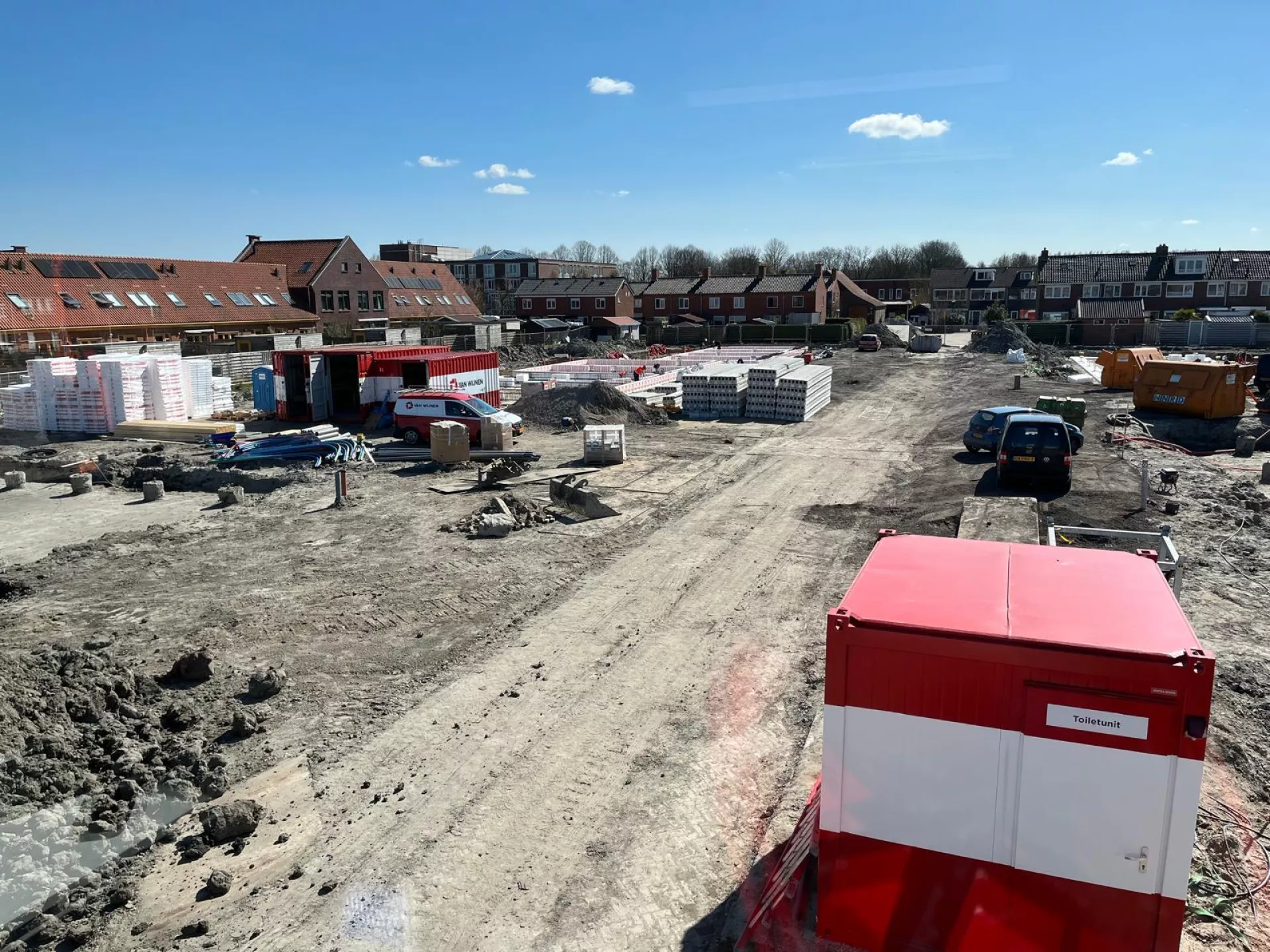 Overzichtsfoto bouwterrein Professorenbuurt