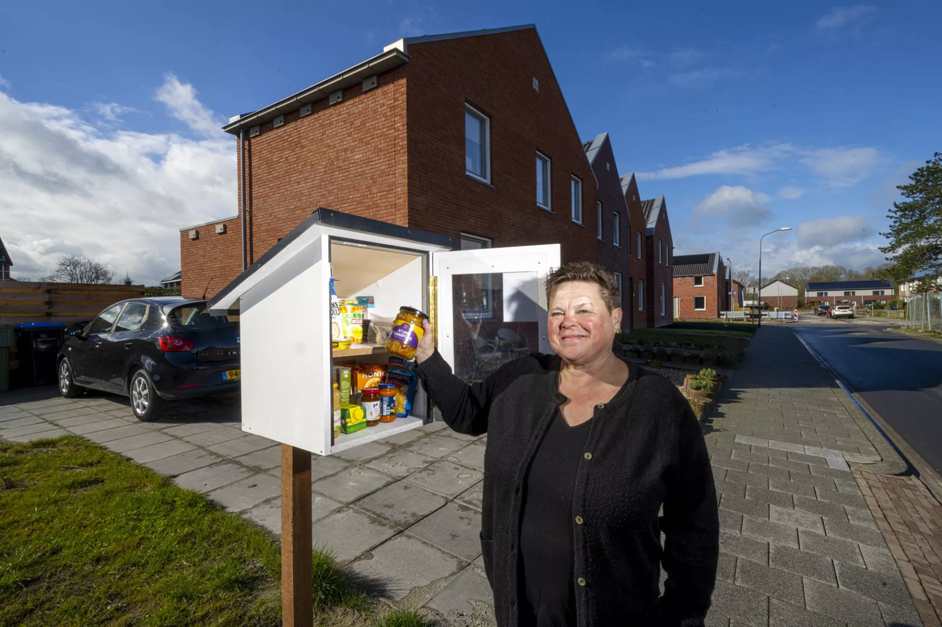 Huurder bij buurtkast