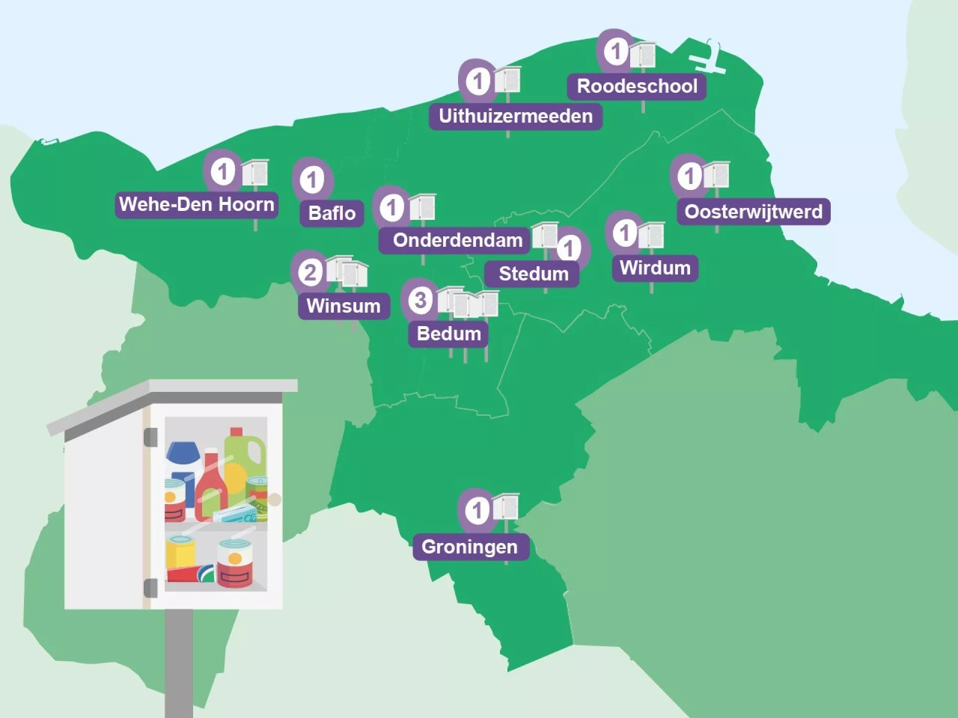 Plattegrond plekken buurtkasten