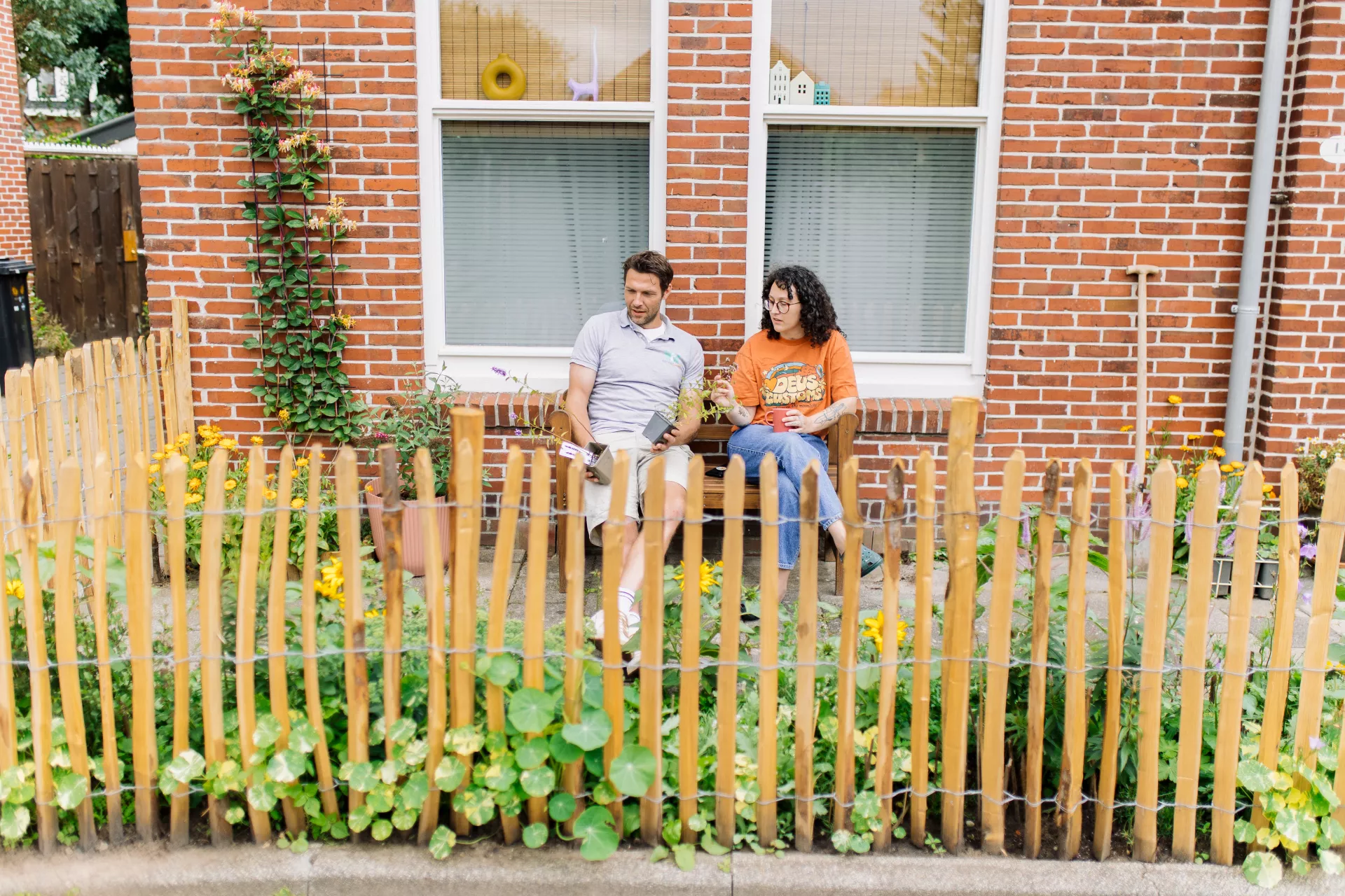 Straatboer Steven met huurder