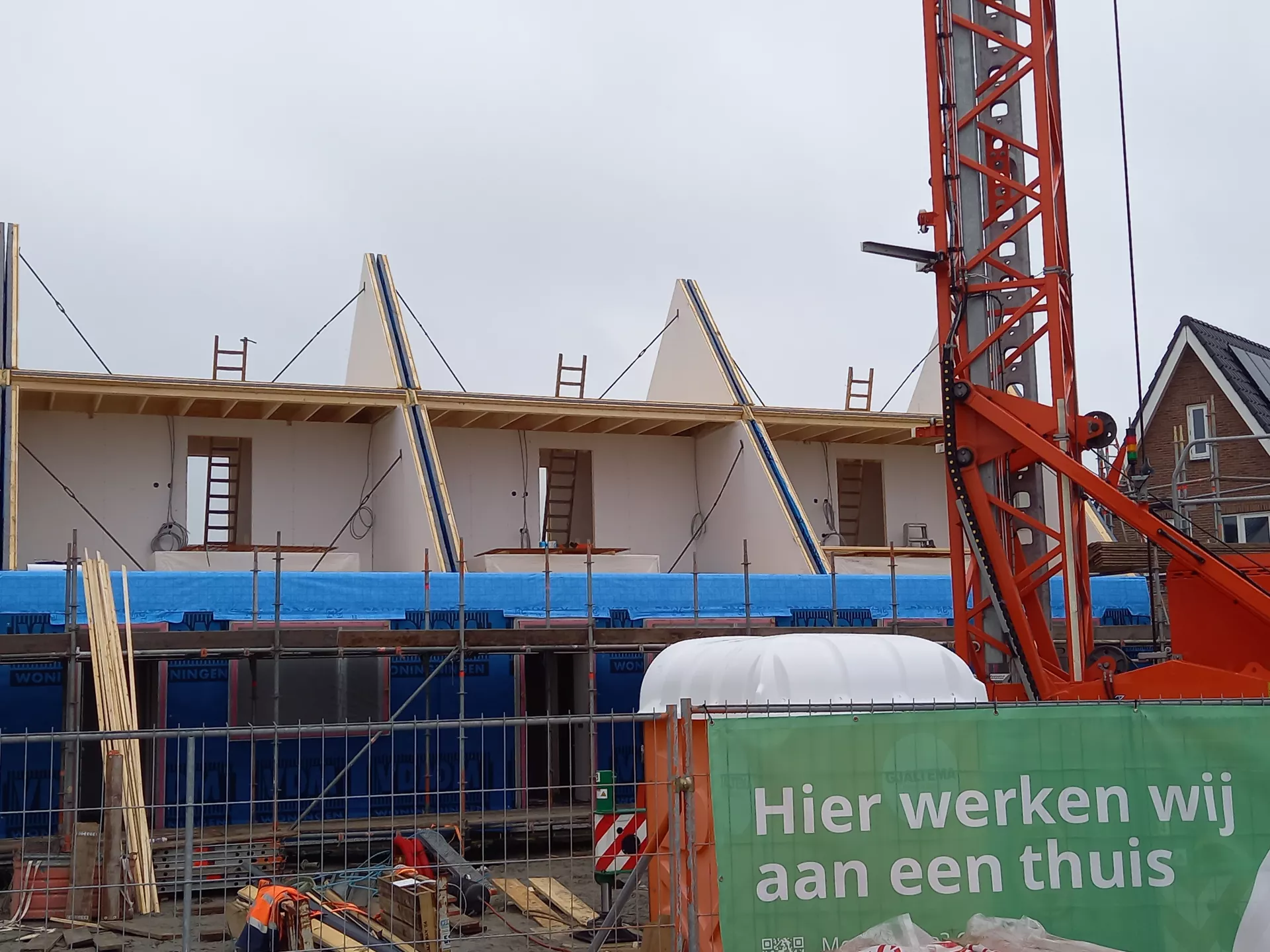 plaatsen binnenwanden