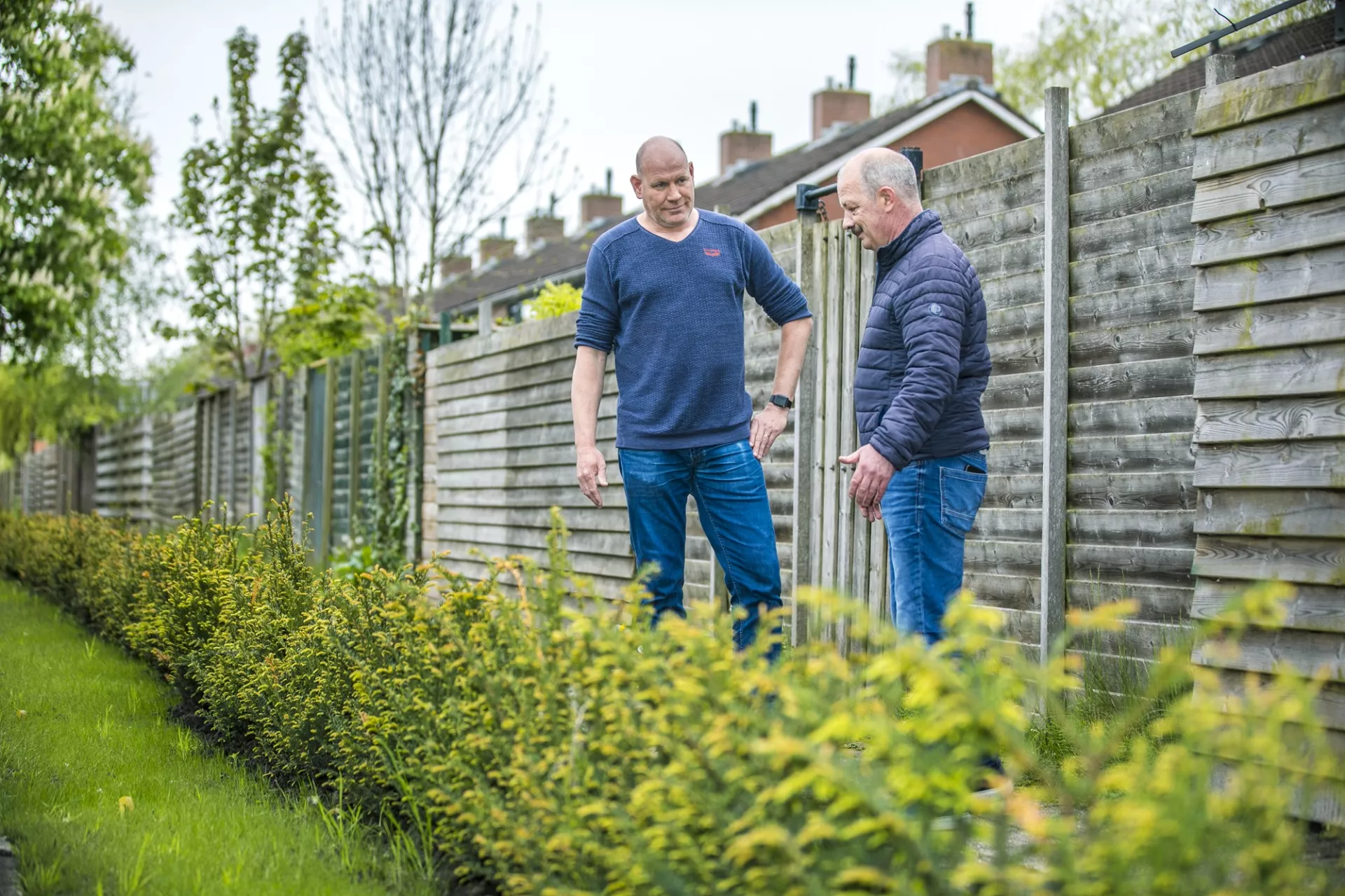 In gesprek over de brandgang