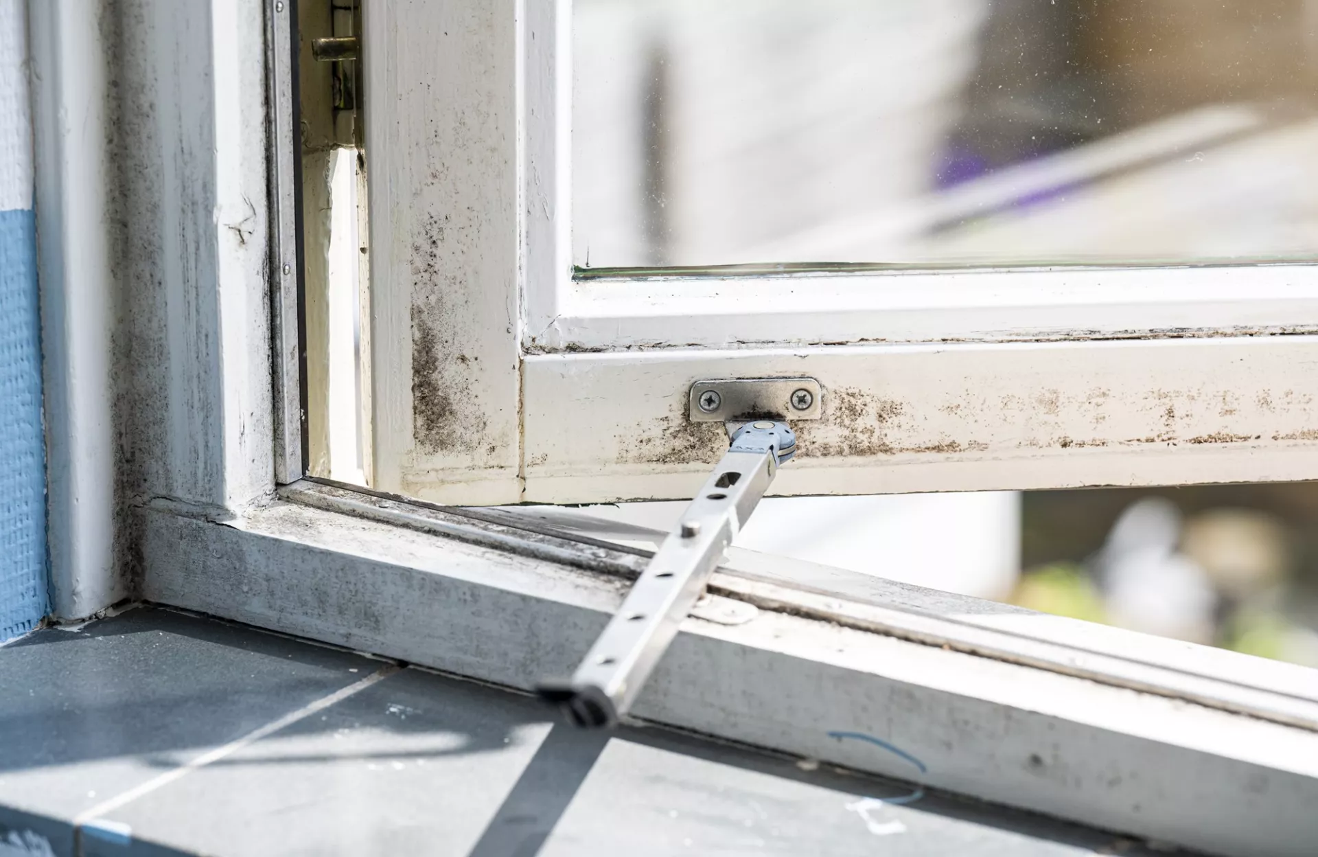 Schimmel op kozijnen