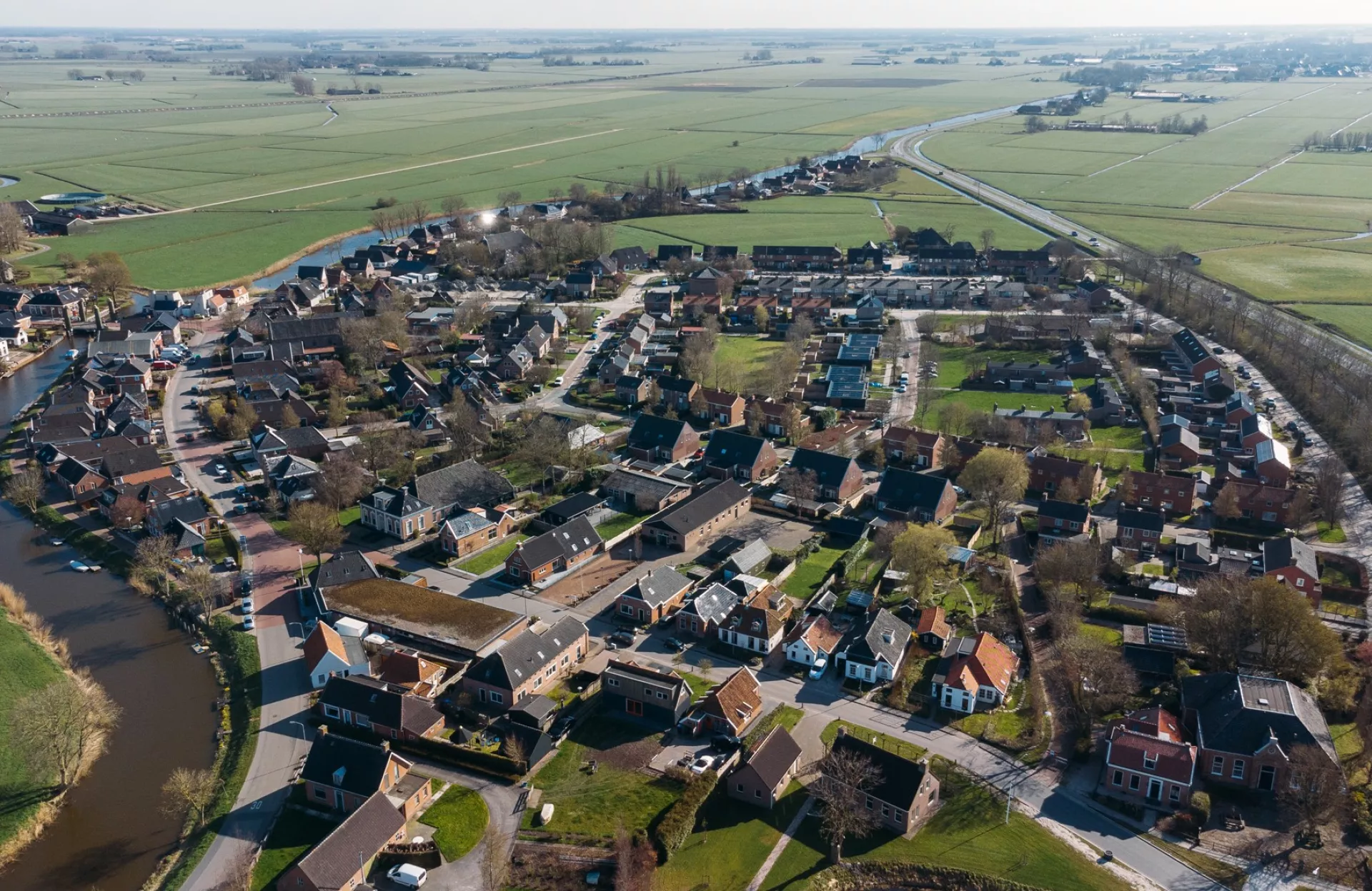 Luchtfoto van Ten Post