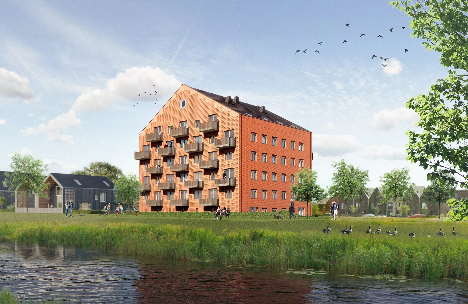 Impressie appartementen de Zeilen in Meerstad