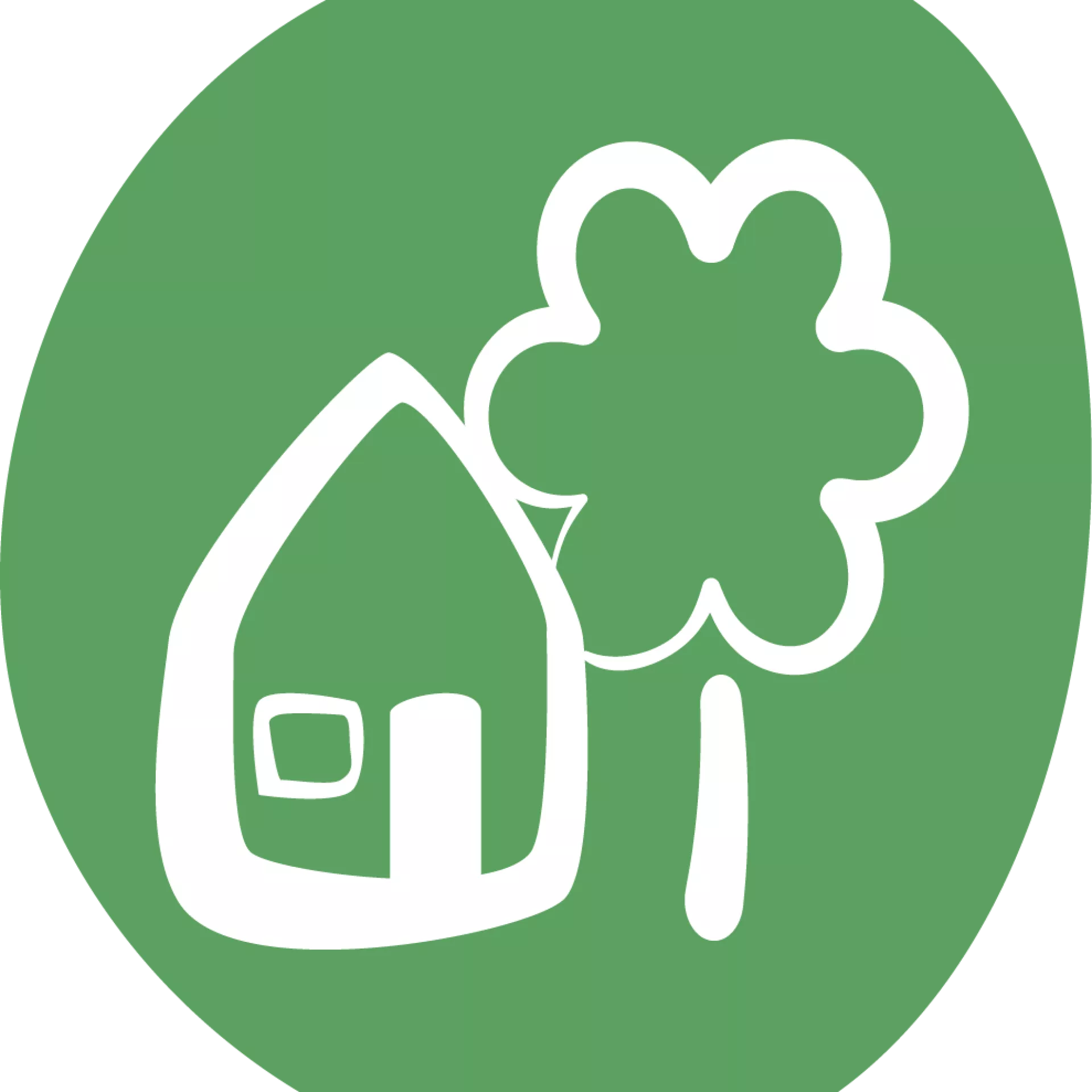 Illustratie van een fijn huis om in te wonen